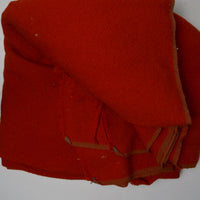 Burnt Orange Textured Woolly Woven Fabric - 56" x 128"