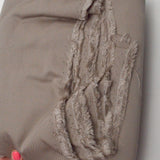 Taupe Thick Twill-Woven Fabric - 60" x 180"