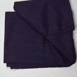 Black + White Grid Twill Woven Suiting Fabric - 47" x 62"