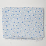 Blue + White Dot Print Quilting Cotton Fabric - 43" x 60"