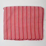 Pink + Red Gradient Striped Woven Upholstery Fabric - 54" x 94"