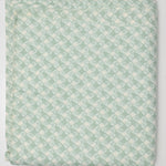 Green + White Woven Print Stain-Resistant Drapery Fabric - 46" x 480"