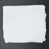 White Open Waffle Weave Fabric - 78" x 80"