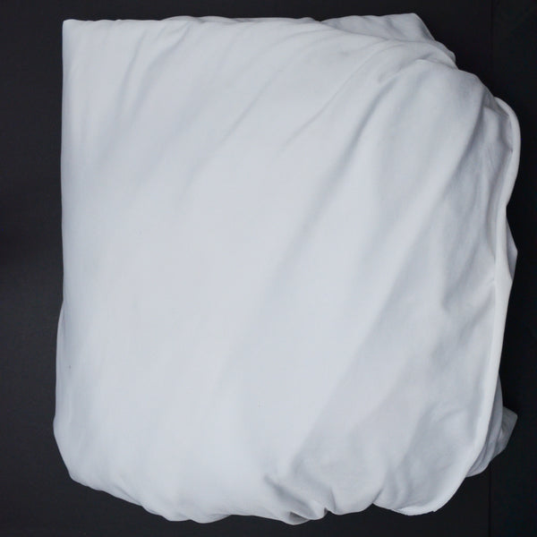 White Thin Synthetic Stretch Knit Fabric - 64" x 400"