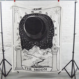 The Moon Tarot Card Tapestry - 56" x 72"