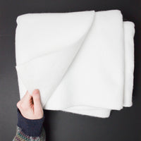 White Thick Felt Fabric - 48" x 52"