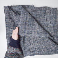 Gray Plaid Thick Woven Fabric - 56" x 176"