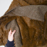 Brown Faux Fur Fabric - 41" x 72"