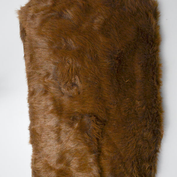 Brown Faux Fur Fabric - 41" x 72"