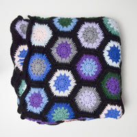 Crocheted Wool Blend Afghan - 60" x 60"