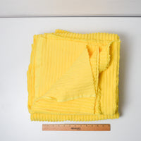 Yellow Tufted Stripes Fabric - 60" x 110"