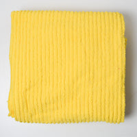 Yellow Tufted Stripes Fabric - 60" x 110"