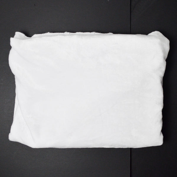 White Super Soft Knit Fabric - 52" x 60"