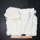 Long White Faux Fur Fabric Scraps