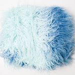 Blue Gradient Long Faux Fur Fabric - 40" x 70"