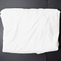 White Stretch Velvet Fabric - 60" x 136"