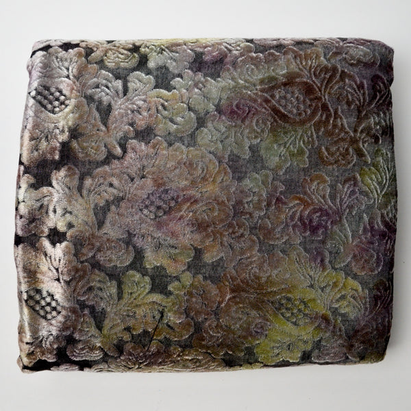 Floral Burnout Velvet Fabric - 62" x 80"