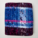 Magenta + Blue Thick Fleece Fabric - 64" x 74"