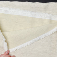 Natural + Off-White Heathered Woven Fabric - 56" x 100"