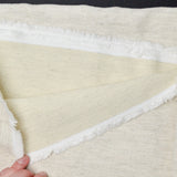 Natural + Off-White Heathered Woven Fabric - 56" x 100"