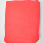 Bright Red-Pink Fleece Fabric - 50" x 64"
