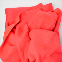 Bright Red-Pink Fleece Fabric - 50" x 64"