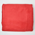 Red Faux Suede Texture Fabric - 112" x 124"
