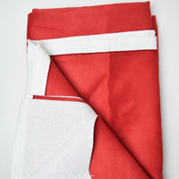 Red Faux Suede Texture Fabric - 112" x 124"