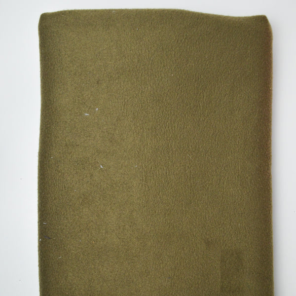 Olive Green Fleece Fabric - 62" x 86"