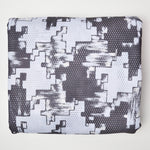 Black + White Geometric Print Mesh Fabric - 62" x 208"