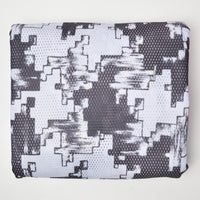 Black + White Geometric Print Mesh Fabric - 62" x 208"