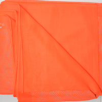 Neon Orange Knit Fabric with Reflective Print - 60" x 152"