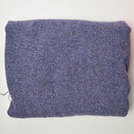 Purple + Gray Woolly Boucle Woven Fabric - 50" x 72"