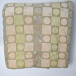 Green + Tan Geometric Double-Faced Jacquard Chenille Woven Upholstery Fabric - 56" x 180