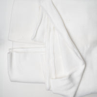 White Thick + Springy Fleece Fabric - 64" x 66"