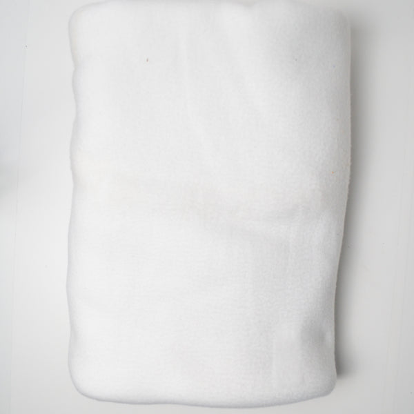 White Thick + Springy Fleece Fabric - 64" x 66"