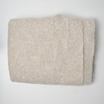 Beige Boucle Wooly Woven Fabric - 27" x 64"