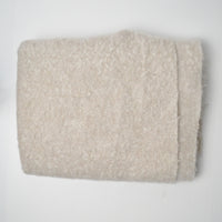 Beige Boucle Wooly Woven Fabric - 27" x 64"