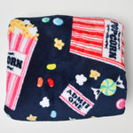 Movie Theatre Snack Print Short Pile Fleece Fabric - 56" x 68"
