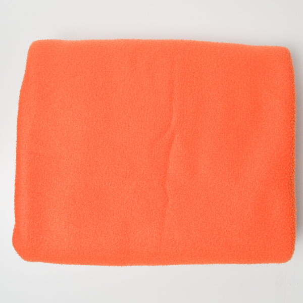 Orange Fleece Fabric - 66" x 72"