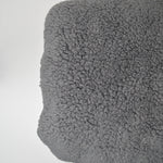 Gray Soft Plush Faux Shearling Fabric - 36" x 68"