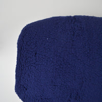 Navy Blue Soft Plush Faux Shearling Fabric - 66" x 72"