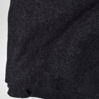 Dark Gray Thick Boiled Wool Fabric - 50" x 104"