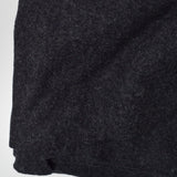 Dark Gray Thick Boiled Wool Fabric - 50" x 104"