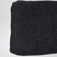 Dark Gray Thick Boiled Wool Fabric - 50" x 104"