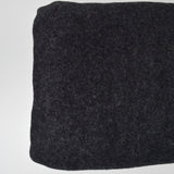 Dark Gray Thick Boiled Wool Fabric - 50" x 104"