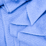 Bright Blue Thick Woolly Crepe Woven Fabric - 62" x 72"