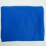 Bright Blue Thick Woolly Crepe Woven Fabric - 62" x 72"