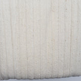 Off-White Textured Stripe Woven Fabric - 104" x 112"