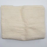 Off-White Textured Woven Fabric - 56" x 74"